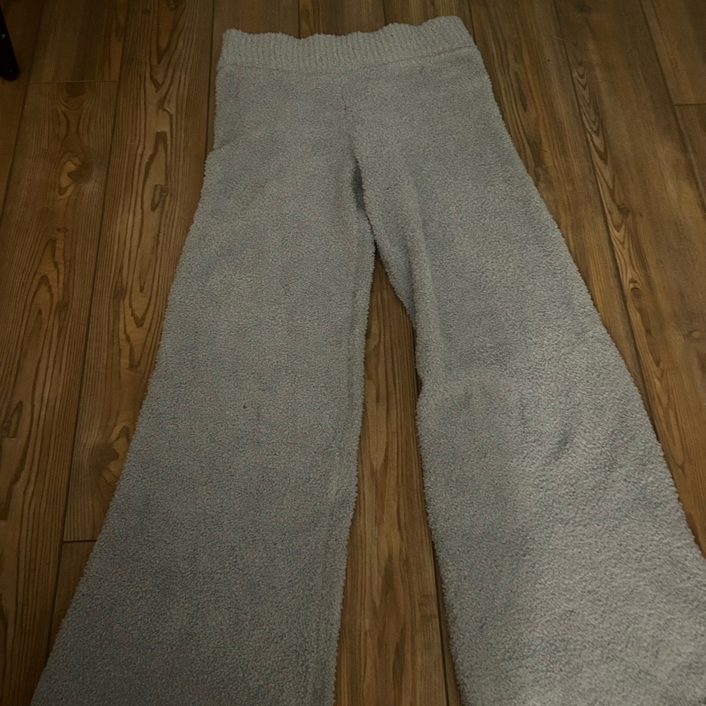 Cozy Gray Knit Pants